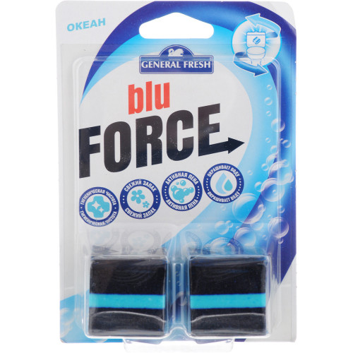 Кубики для зливного бачка General Fresh Blu Force Ocean 250гр Кубики для зливного бачка General Fresh Blu Force Ocean 250гр