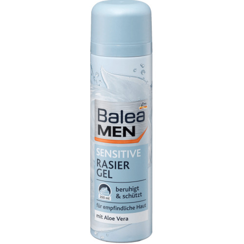 Гель для гоління Balea Men Sensitive для чутливої шкіри 200мл Гель для гоління Balea Men Sensitive для чутливої шкіри 200мл