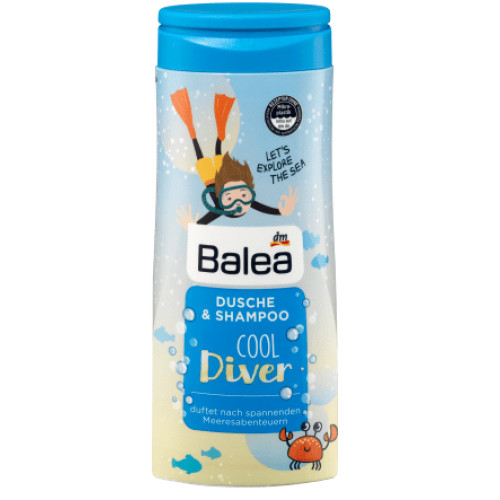 Дитячий гель для душу+шампунь Balea Cool Diver 300 мл Дитячий гель для душу+шампунь Balea Cool Diver 300 мл